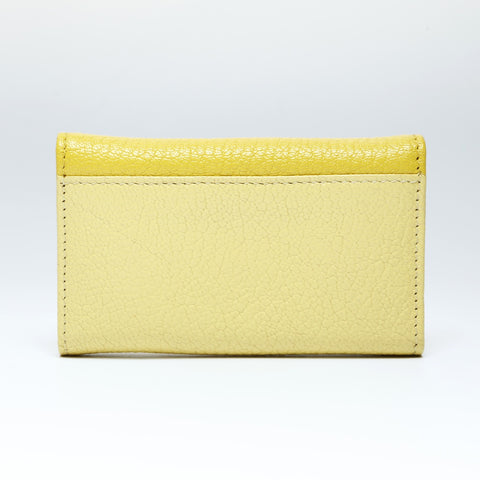 Miu Miu Leather Ribbon Key holder  yellow WS24139