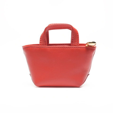 Christian Dior Leather mini bag pouch accessory case Pouch Red WS24140