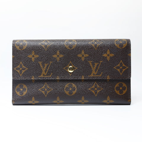 LOUIS VUITTON 2008 Monogram Portefeuille International Purse Brown WS24142