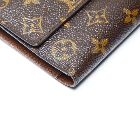 LOUIS VUITTON 2008 Monogram Portefeuille International Purse Brown WS24142