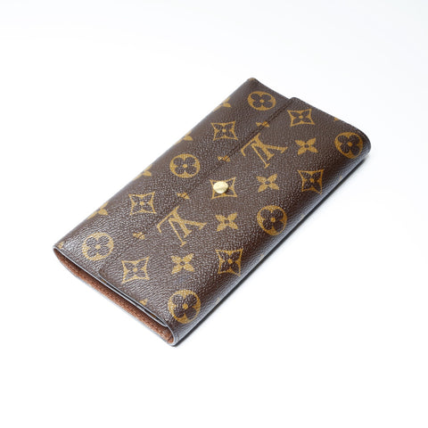 LOUIS VUITTON 2008 Monogram Portefeuille International Purse Brown WS24142