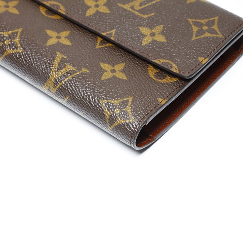 LOUIS VUITTON 2002 Monogram Portefeuille International Purse Brown WS24143