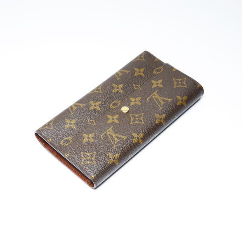 LOUIS VUITTON 2002 Monogram Portefeuille International Purse Brown WS24143