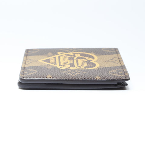 LOUIS VUITTON Monogram Stripe Portefeuille Multiple NIGO Collaboration Bifold Wallet Brown WS24145