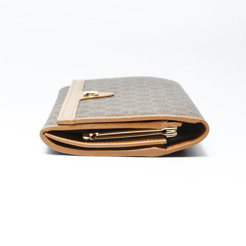 CELINE PVC Macadam Purse Brown WS24146