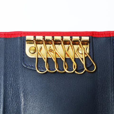 Christian Dior Leather CD logo Key holder  Red WS24148