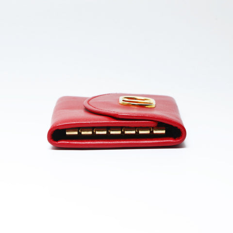 Christian Dior Leather CD logo Key holder  Red WS24148