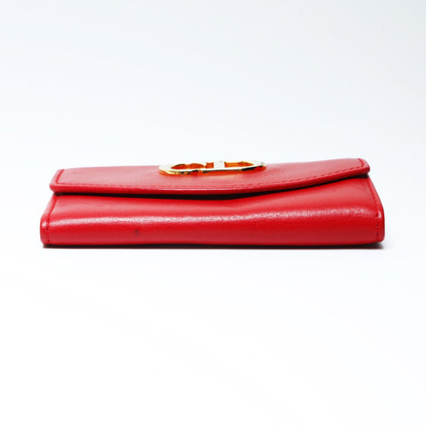 Christian Dior Leather CD logo Key holder  Red WS24148