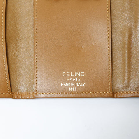 CELINE PVC Macadam Key holder  Brown WS24149