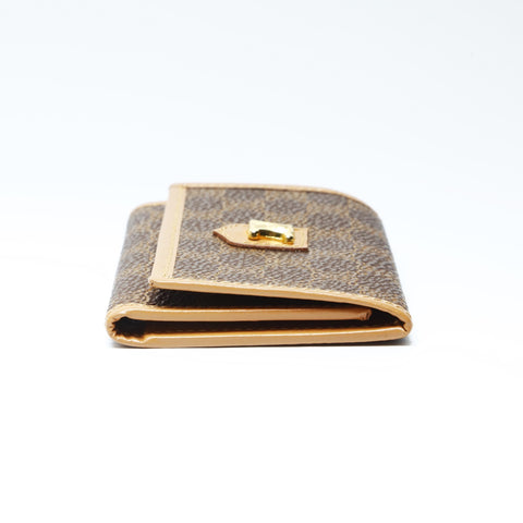 CELINE PVC Macadam Key holder  Brown WS24149