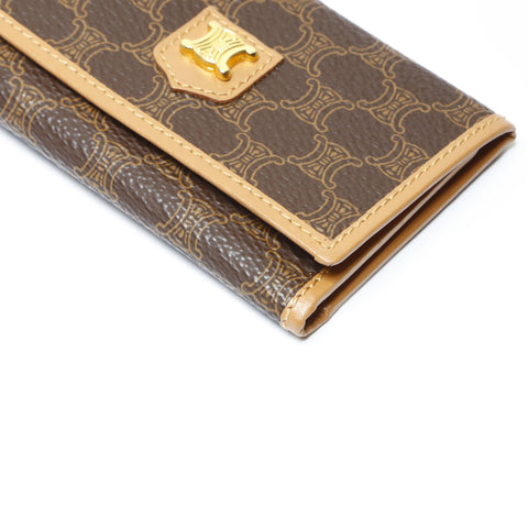 CELINE PVC Macadam Key holder  Brown WS24149