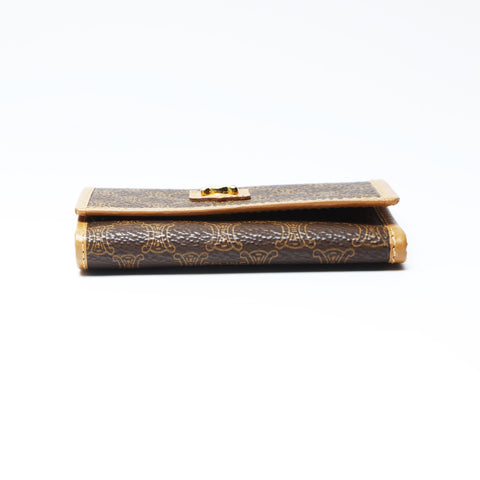 CELINE PVC Macadam Key holder  Brown WS24149