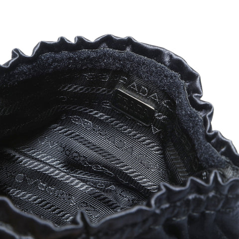 PRADA Nylon triangle logo Pouch black WS24153