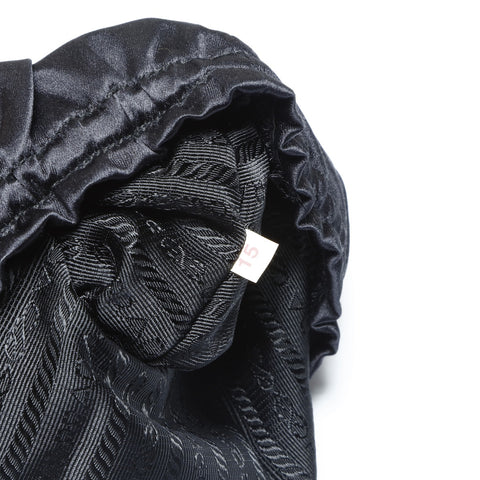 PRADA Nylon triangle logo Pouch black WS24153