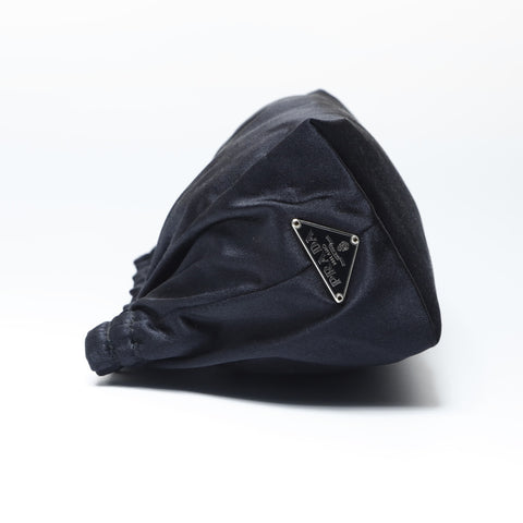 PRADA Nylon triangle logo Pouch black WS24153