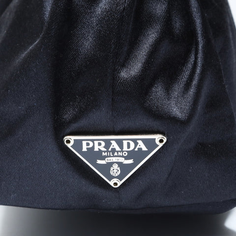 PRADA Nylon triangle logo Pouch black WS24153