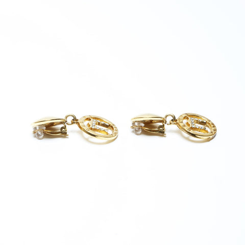 CELINE Arc de Triomphe Rhinestone Earring gold WS24155