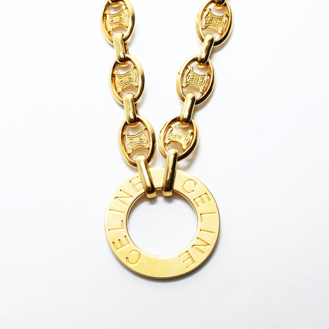 CELINE Triomphe Chain belt gold WS24159