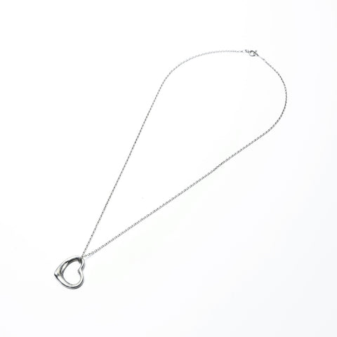 TIFFANY&Co. Open heart 925 Necklace Silver WS24162