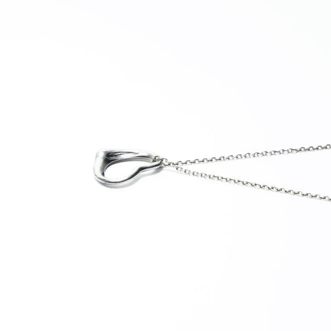 TIFFANY&Co. Open heart 925 Necklace Silver WS24162