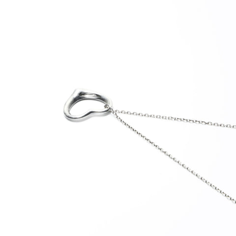 TIFFANY&Co. Open heart 925 Necklace Silver WS24162
