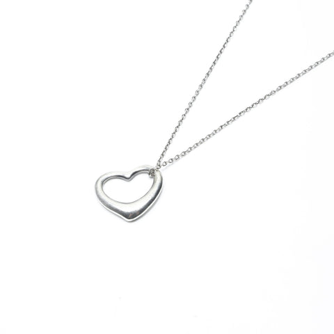 TIFFANY&Co. Open heart 925 Necklace Silver WS24162