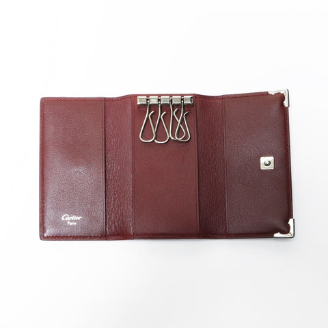 CARTIER Leather Must Line Key holder  Red WS24164