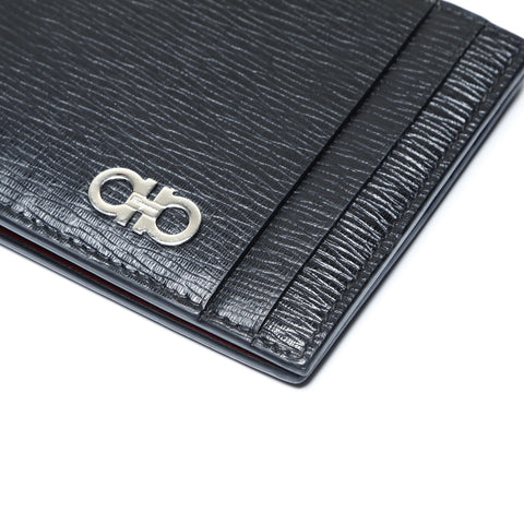 Salvatore Ferragamo Leather Gancini Bifold Wallet black WS24166