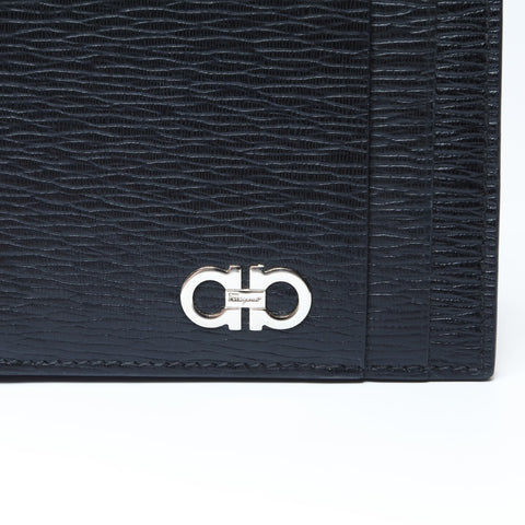 Salvatore Ferragamo Leather Gancini Bifold Wallet black WS24166
