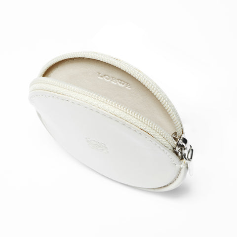 LOEWE leather mini Coin case Ivory WS24167