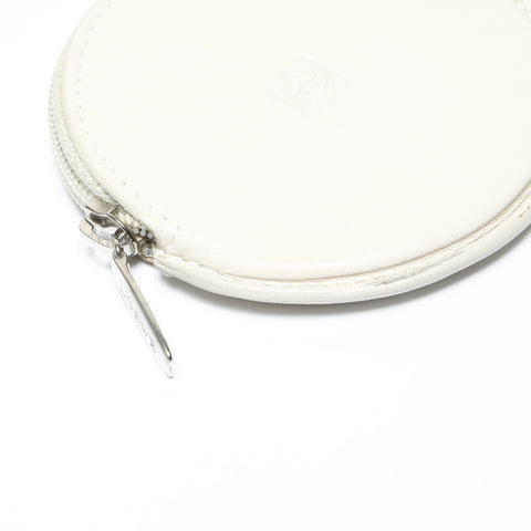 LOEWE leather mini Coin case Ivory WS24167
