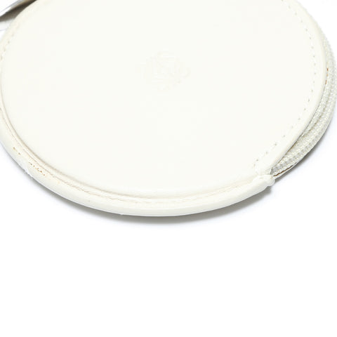 LOEWE leather mini Coin case Ivory WS24167