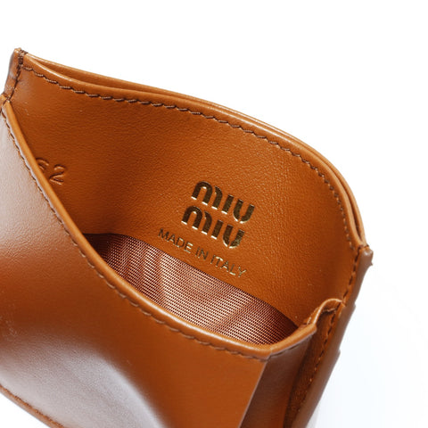 Miu Miu leather Card Case Brown WS24168