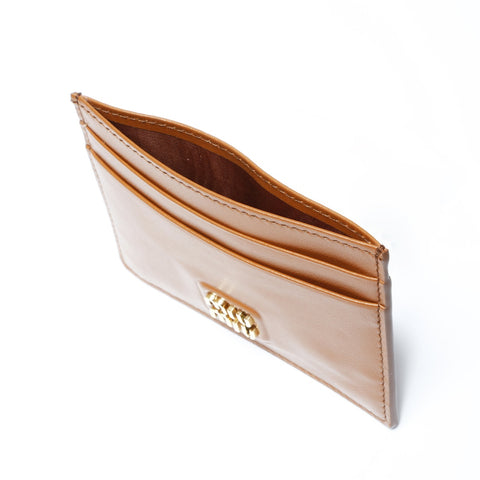 Miu Miu leather Card Case Brown WS24168