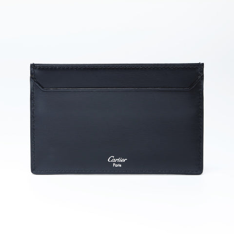 CARTIER leather Card Case black WS24175