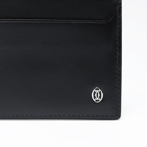 CARTIER leather Card Case black WS24175