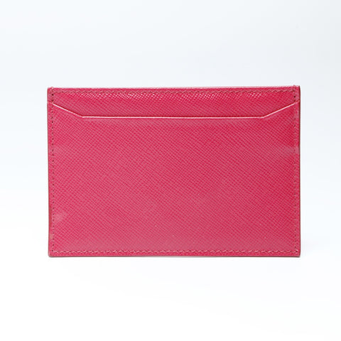 PRADA Safiano leather Card Case pink WS24177