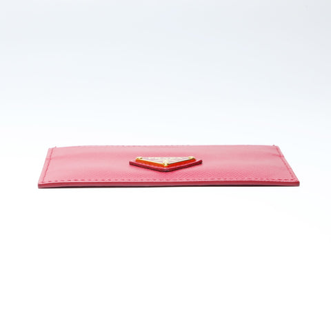 PRADA Safiano leather Card Case pink WS24177