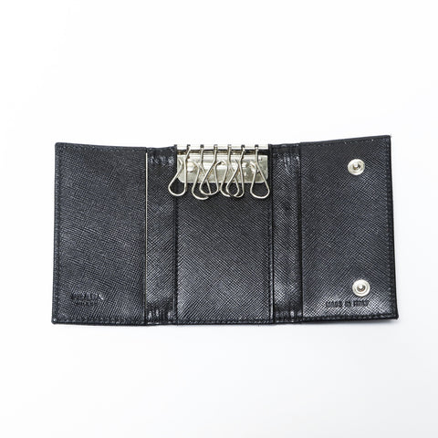 PRADA Nylon Key holder  black WS24179