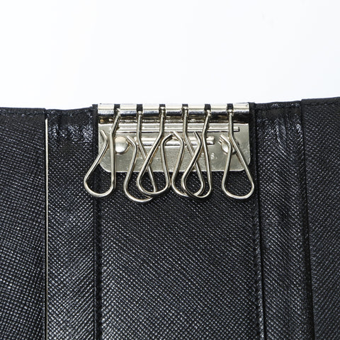 PRADA Nylon Key holder  black WS24179