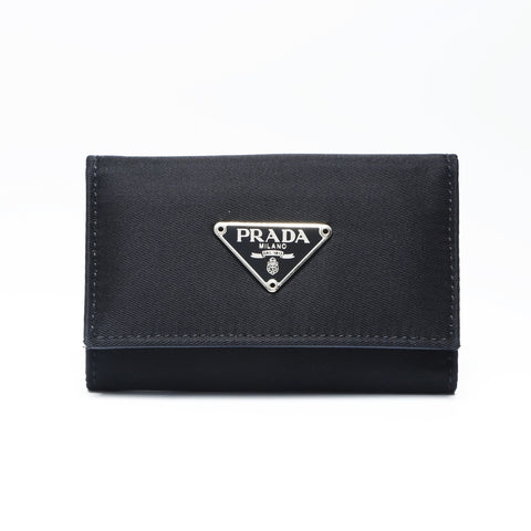 PRADA Nylon Key holder  black WS24179