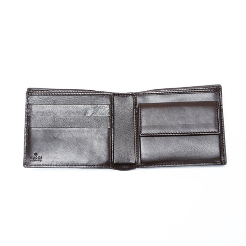 GUCCI GG Shima Bifold Wallet Brown WS24182