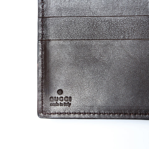 GUCCI GG Shima Bifold Wallet Brown WS24182