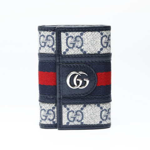 GUCCI Ophidia GG GG Supreme Key holder  Navy WS24184