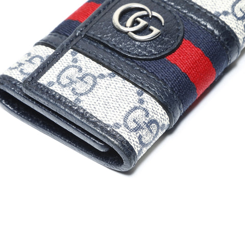 GUCCI Ophidia GG GG Supreme Key holder  Navy WS24184