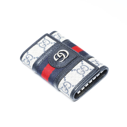 GUCCI Ophidia GG GG Supreme Key holder  Navy WS24184