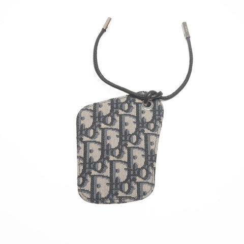 Christian Dior Trotter Canvas Card Case Card Case Navy WS24186