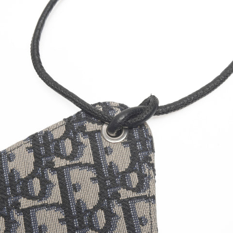 Christian Dior Trotter Canvas Card Case Card Case Navy WS24186