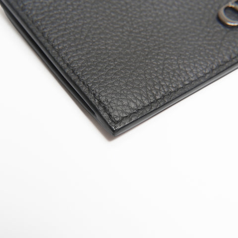 Christian Dior Leather coin case included Card Case black WS24187