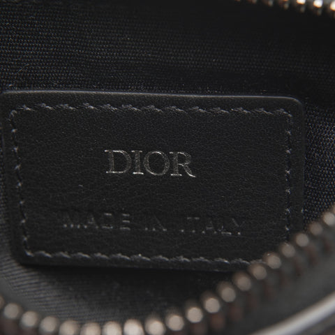 Christian Dior Leather coin case included Card Case black WS24187